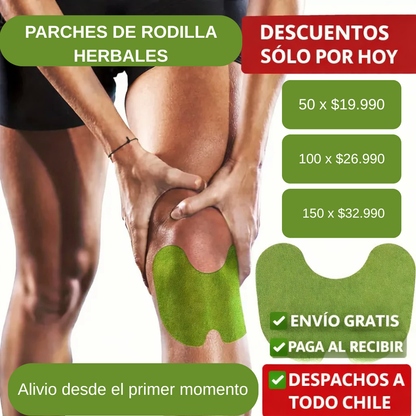 PARCHE DE RODILLA TERAPEÚTICO - RECUPERA TU MOVILIDAD Y DISFRUTA SIN DOLOR DE RODILLA