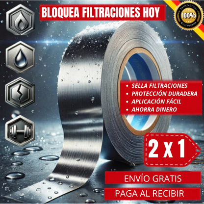 CINTA EXTRA ADHESIVA PRO DE 5m x 10cm. NO SE DESPEGA CON NADA. <br>HOY PROMO 2 X 1