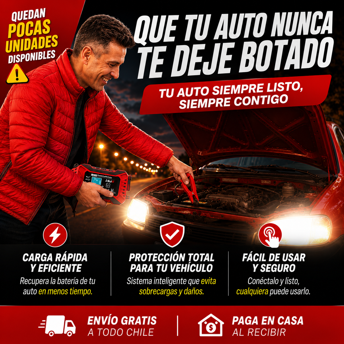 Evita quedar botado y haz partir nuevamente tu vehículo