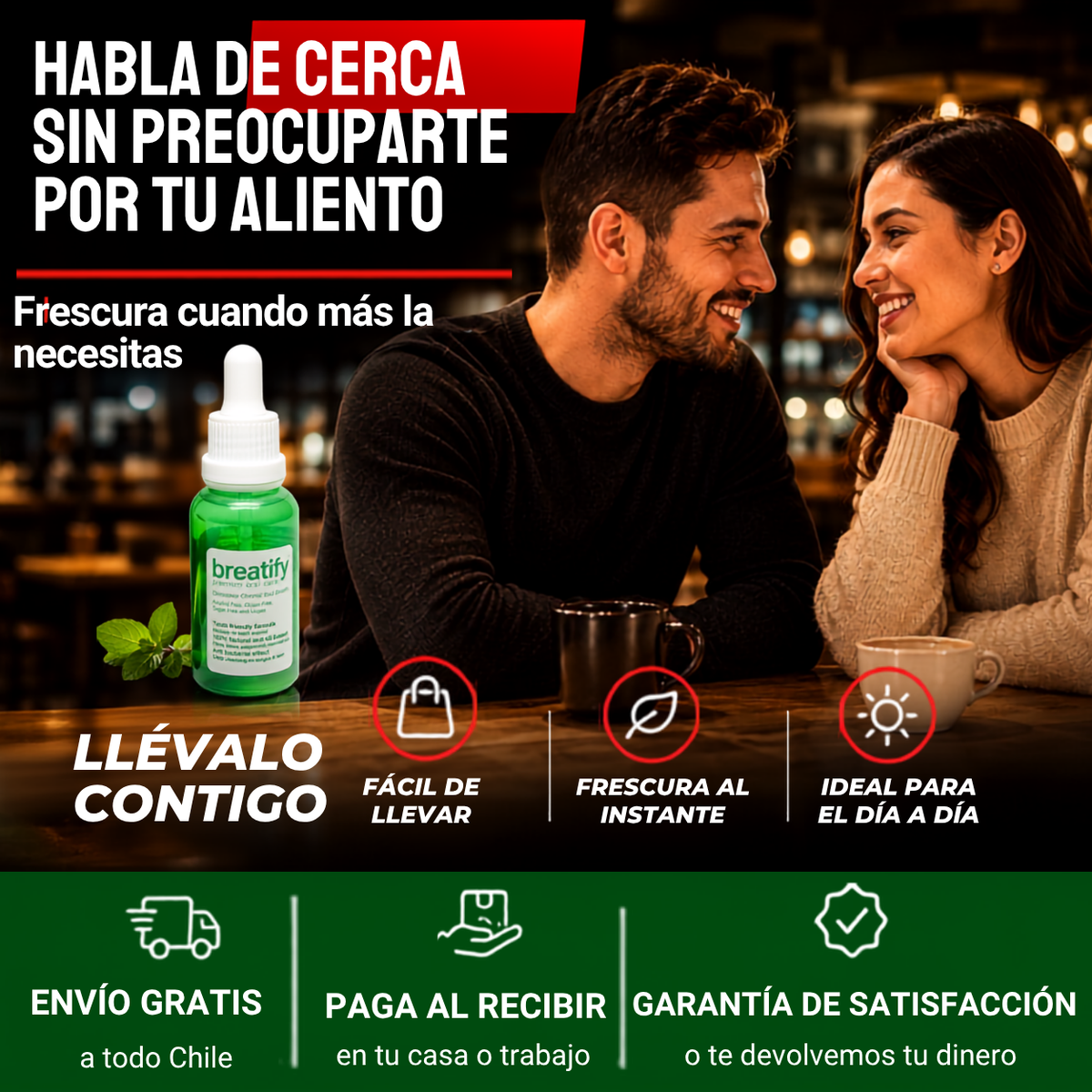 BREATIFY™  Habla de cerca. Siéntete seguro.