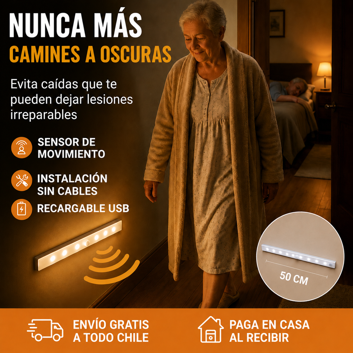 La Luz Que Previene Caídas Nocturnas