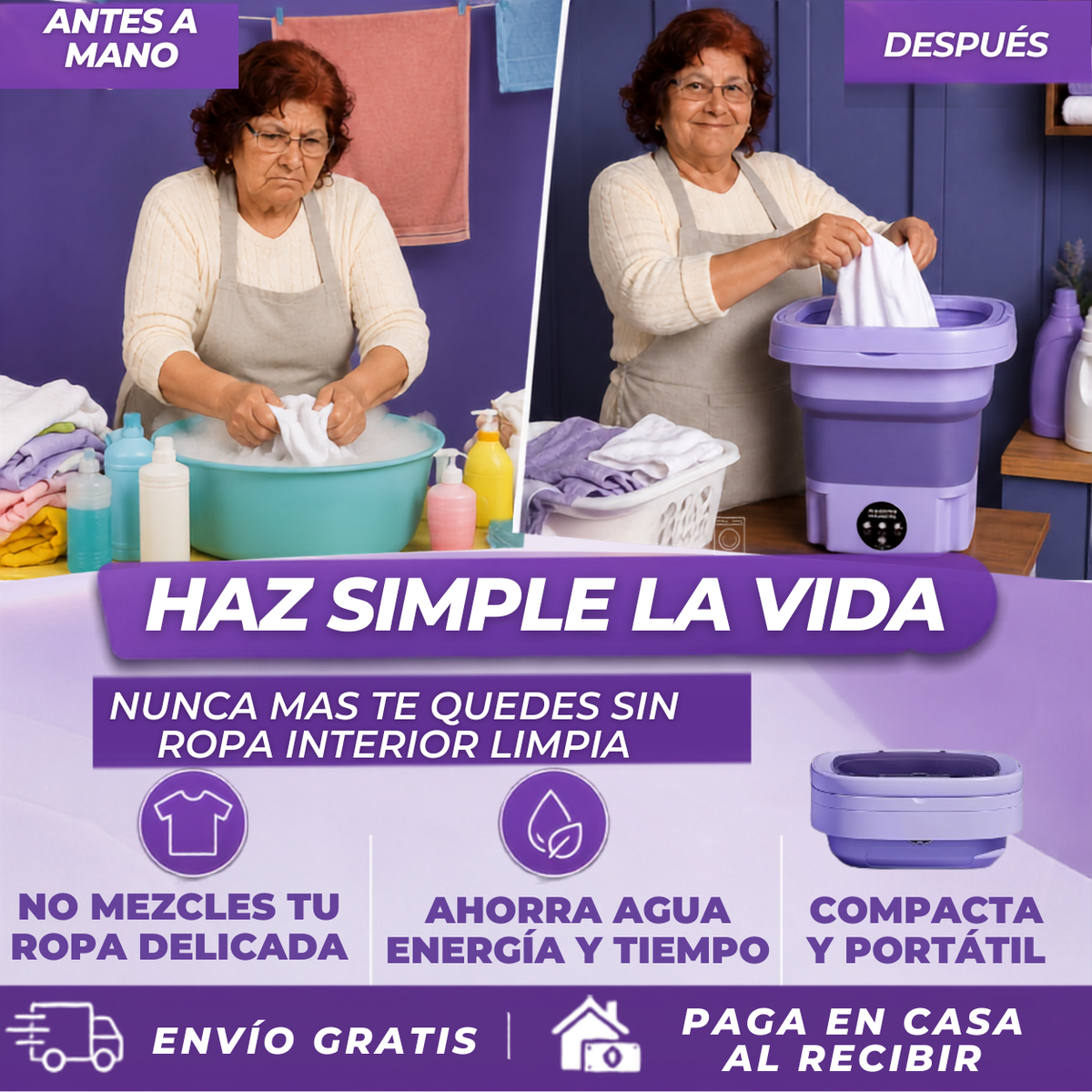 NO LAVES MÁS TU ROPA INTERIOR O DELICADA A MANO